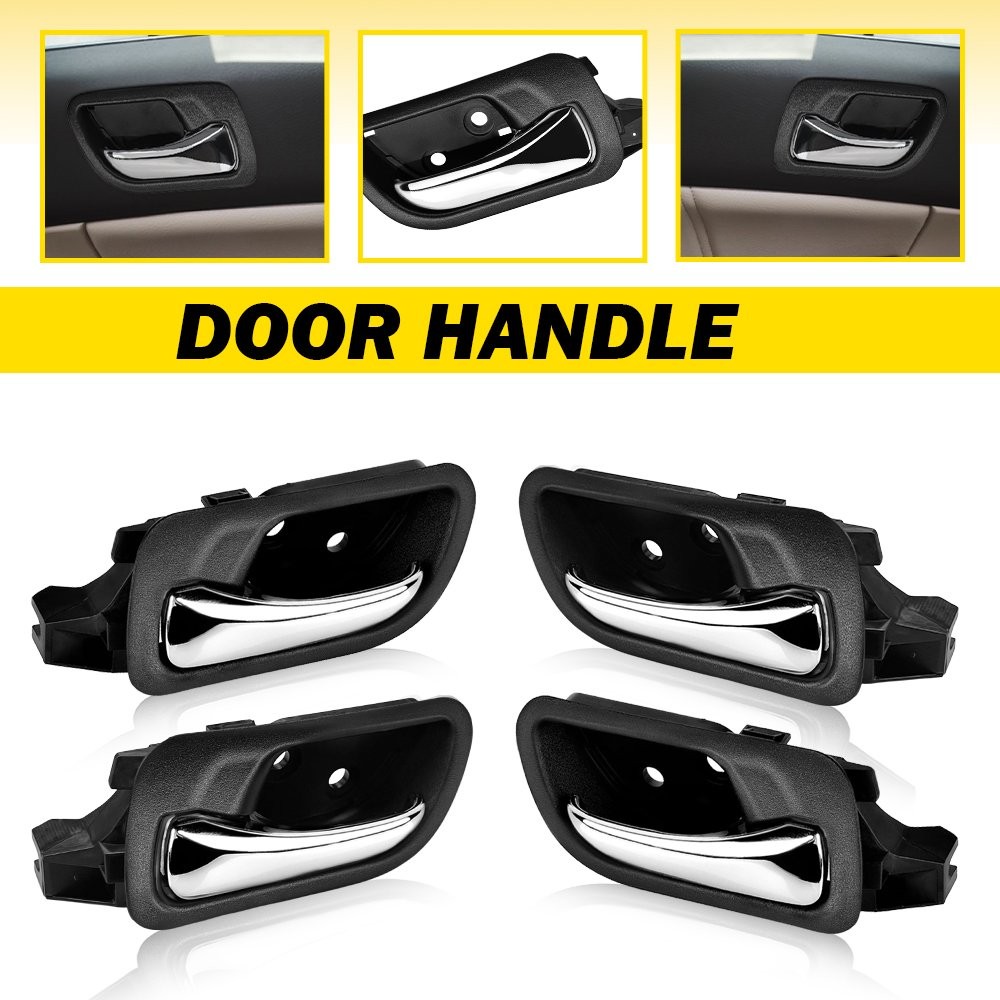 4X Inside Interior Door Handle Left Right Front+Rear For 2003-07 Honda Accord EH