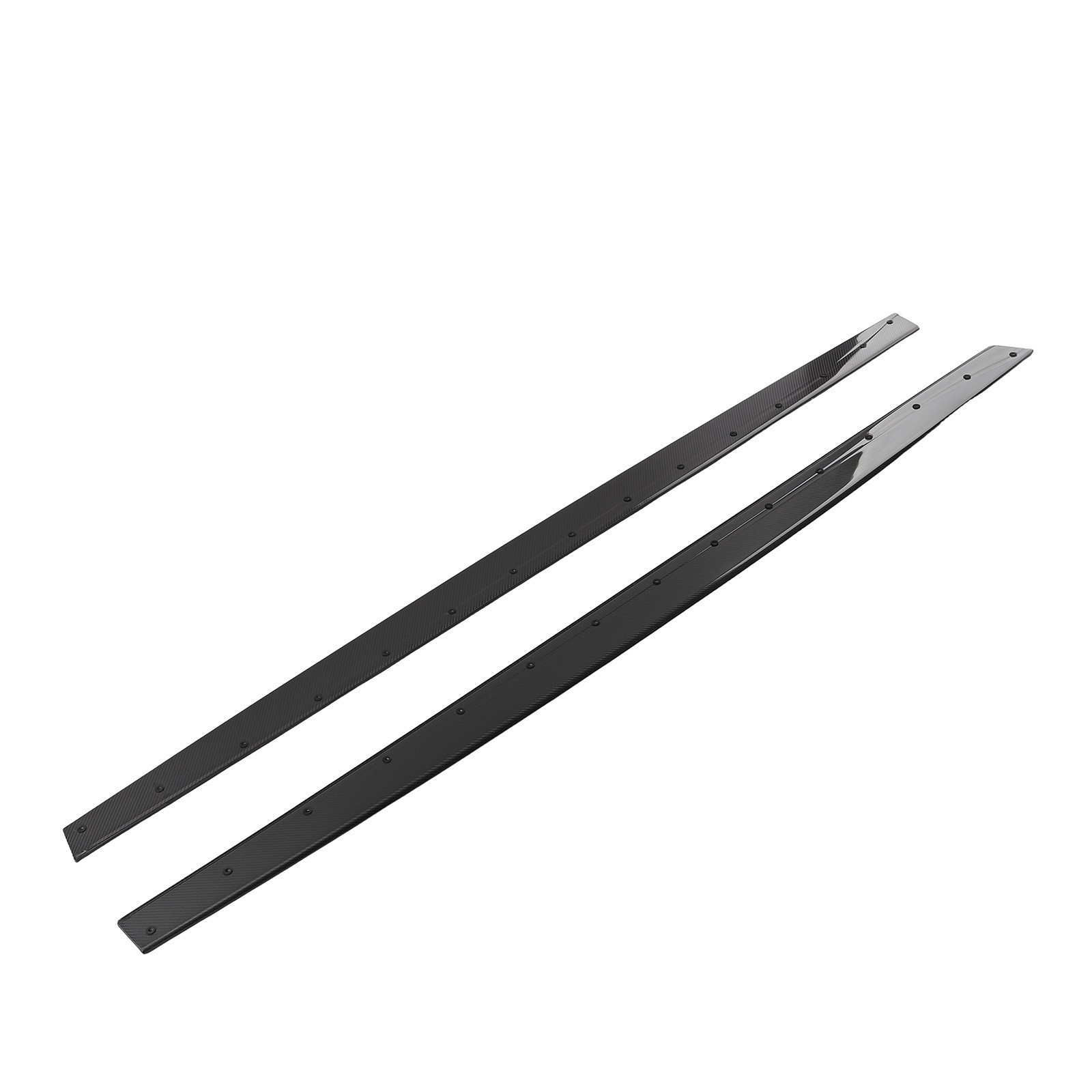 Side Skirts 2x for BMW M4 & F80 M3 2015-2019 Carbon Fiber Gloss Black