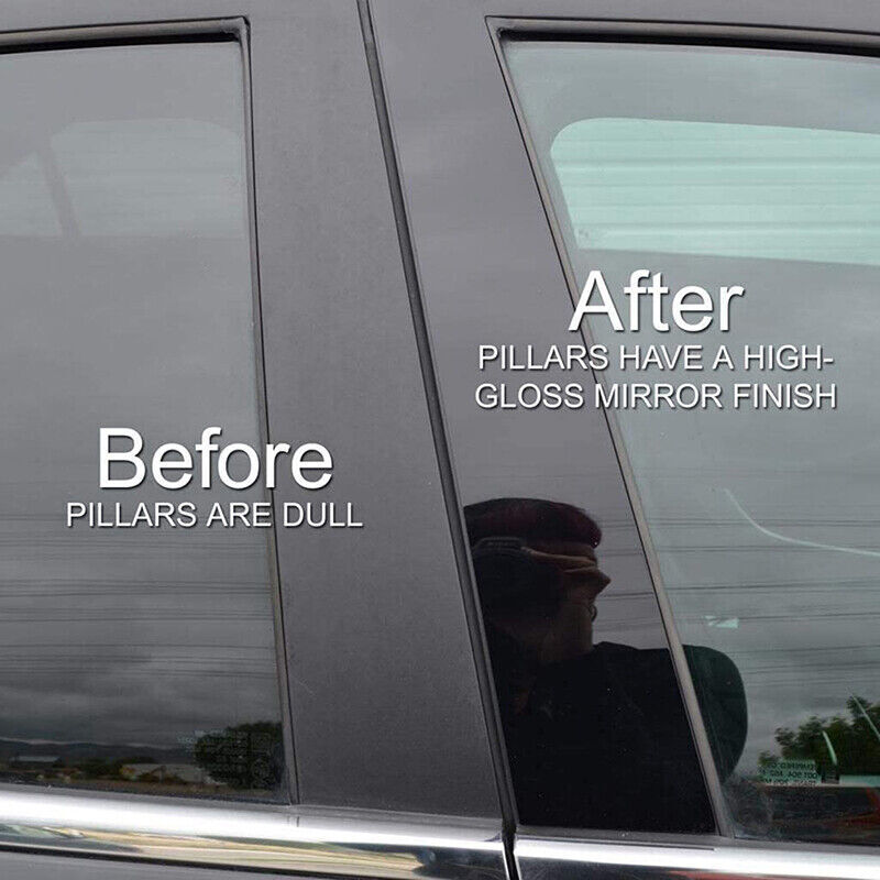 Gloss Black Pillar Posts Door Trim For MERCEDES CLS CLS500 CLS350 2006-2011