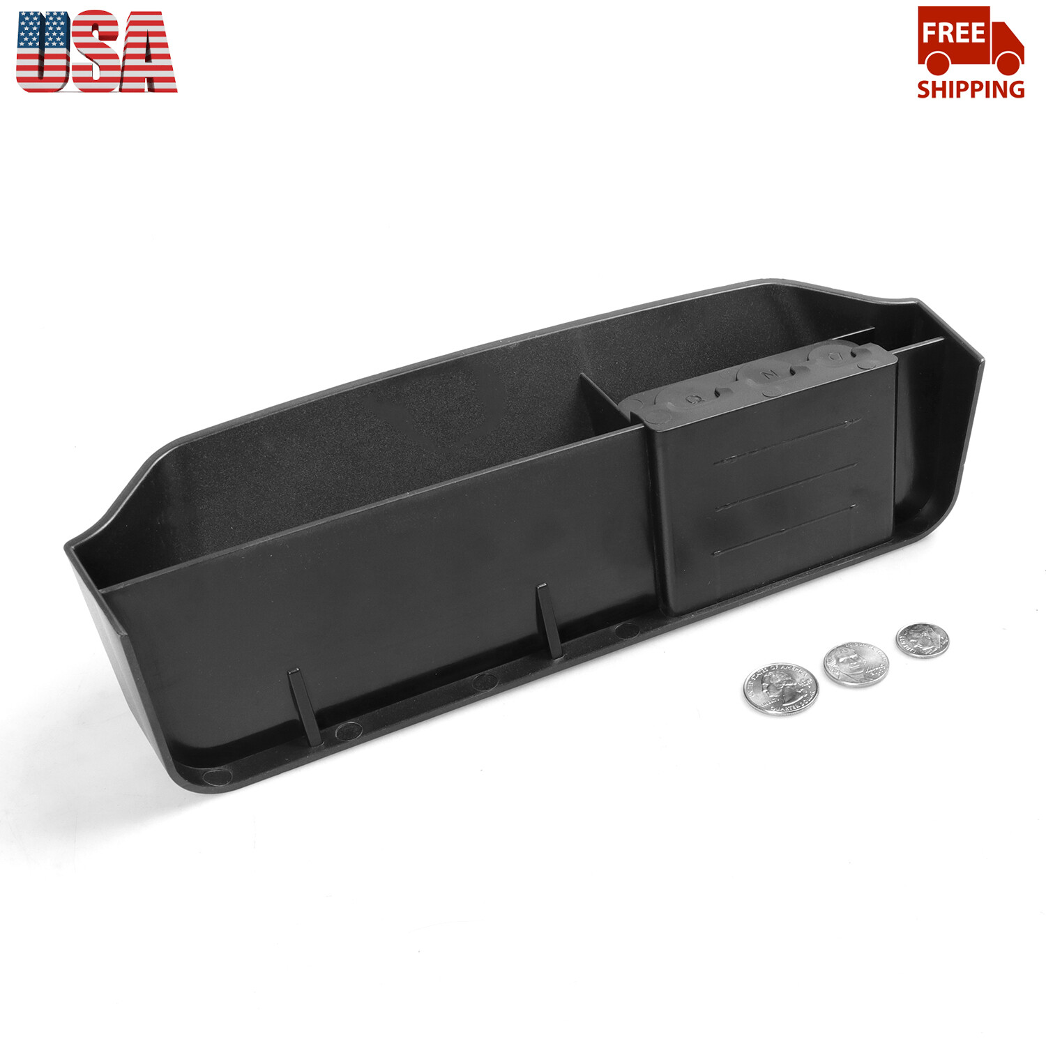 For Ford F150 2021+ Center Dashboard Interior Insert Storage Tray Accessories