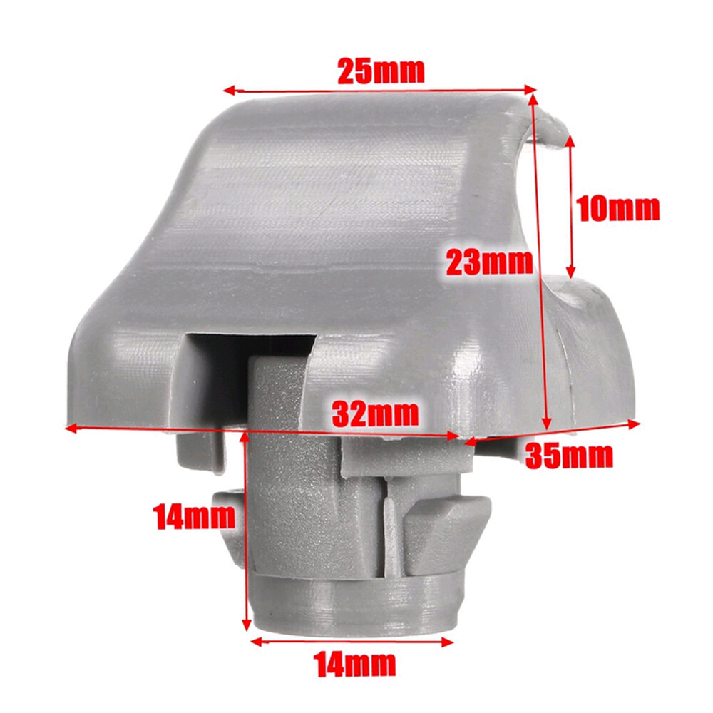 Gray Sun Visor Clip Light Mirror Replacement For Honda Interior Auto Parts 🚗
