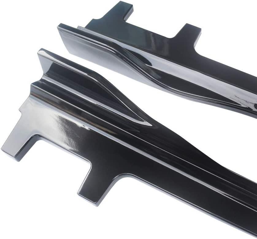 For Honda Accord 2018-2022 Glossy Black Bottom Extension Lip Set Side Body Skirt