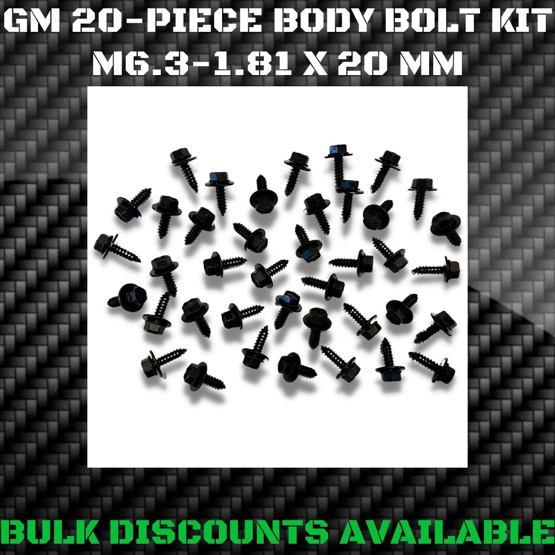 1984+ Corvette C4 C5 C6 C7 Interior Exterior Body Engine Bay Trim Screws Bolts