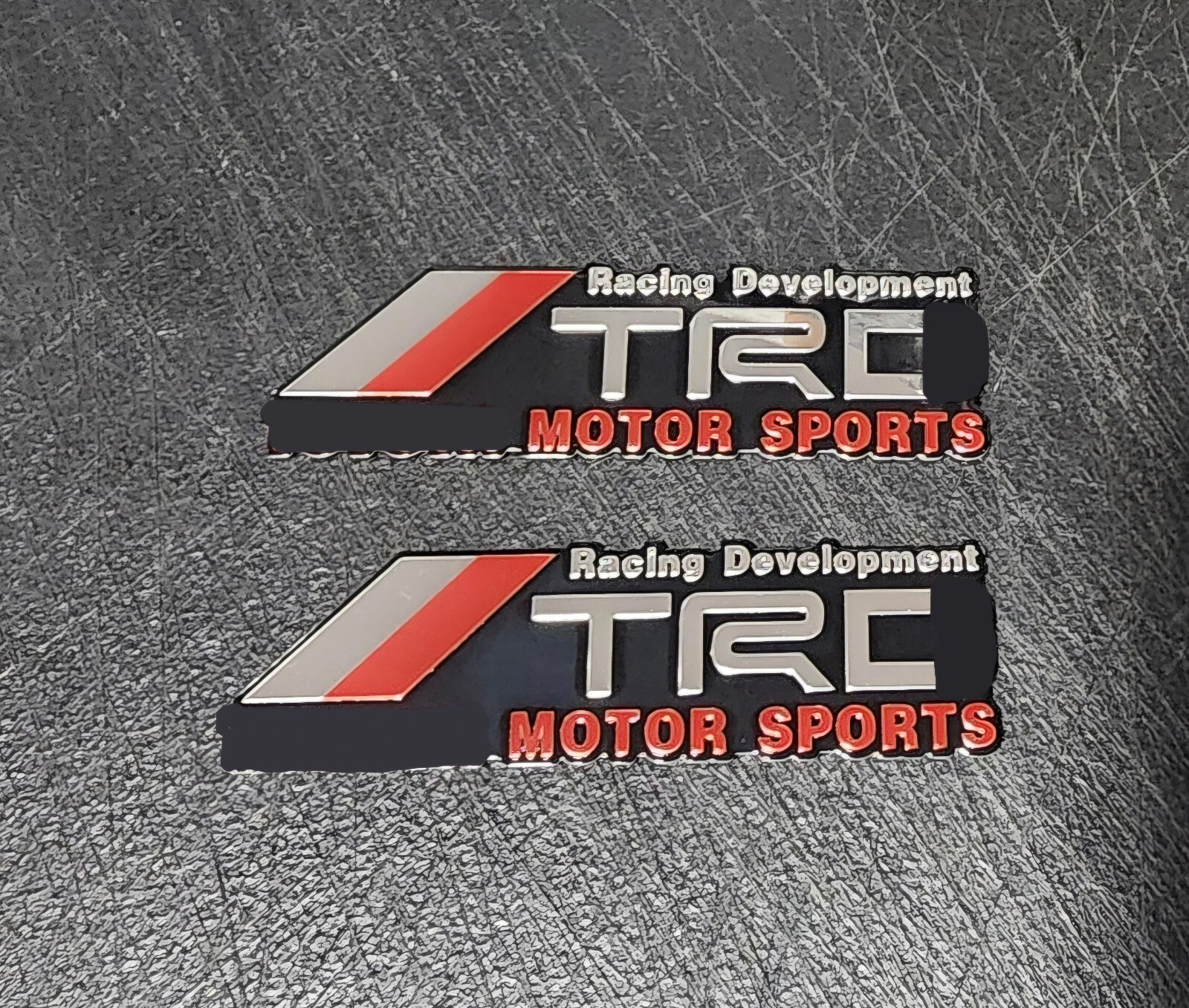 EMBLEM ALUMINUM RACING BADGE DECAL FOR SUV CAR TACOMA COROLLA TR-D RAV4 JDM