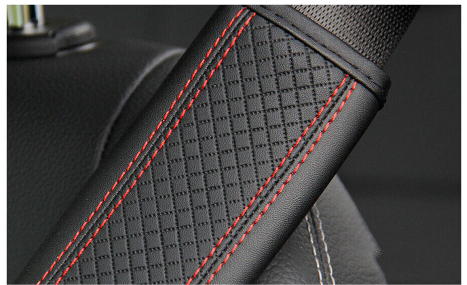 2Pcs Car Seat Belt Shoulder Pad Cushion Protector Cover Car Leather Safety Strap