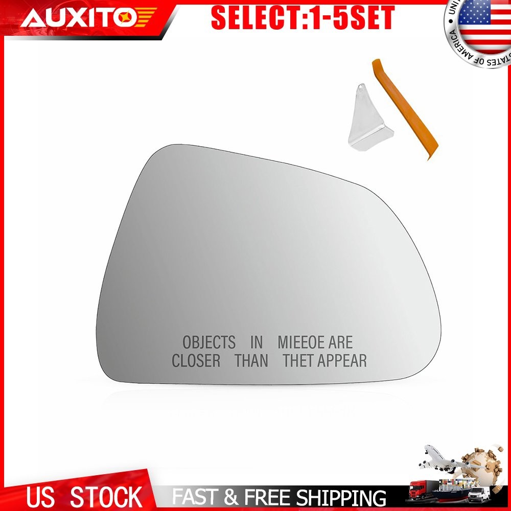 Heated Mirror Glass for 2017-2024 Tesla 3 Right Side View W/Backing Plate 1-5X