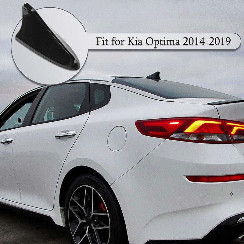 Fits 2015~17 Genesis Coupe & G80 Ebony Black FM/AM Shark Fin Roof Antenna Cover