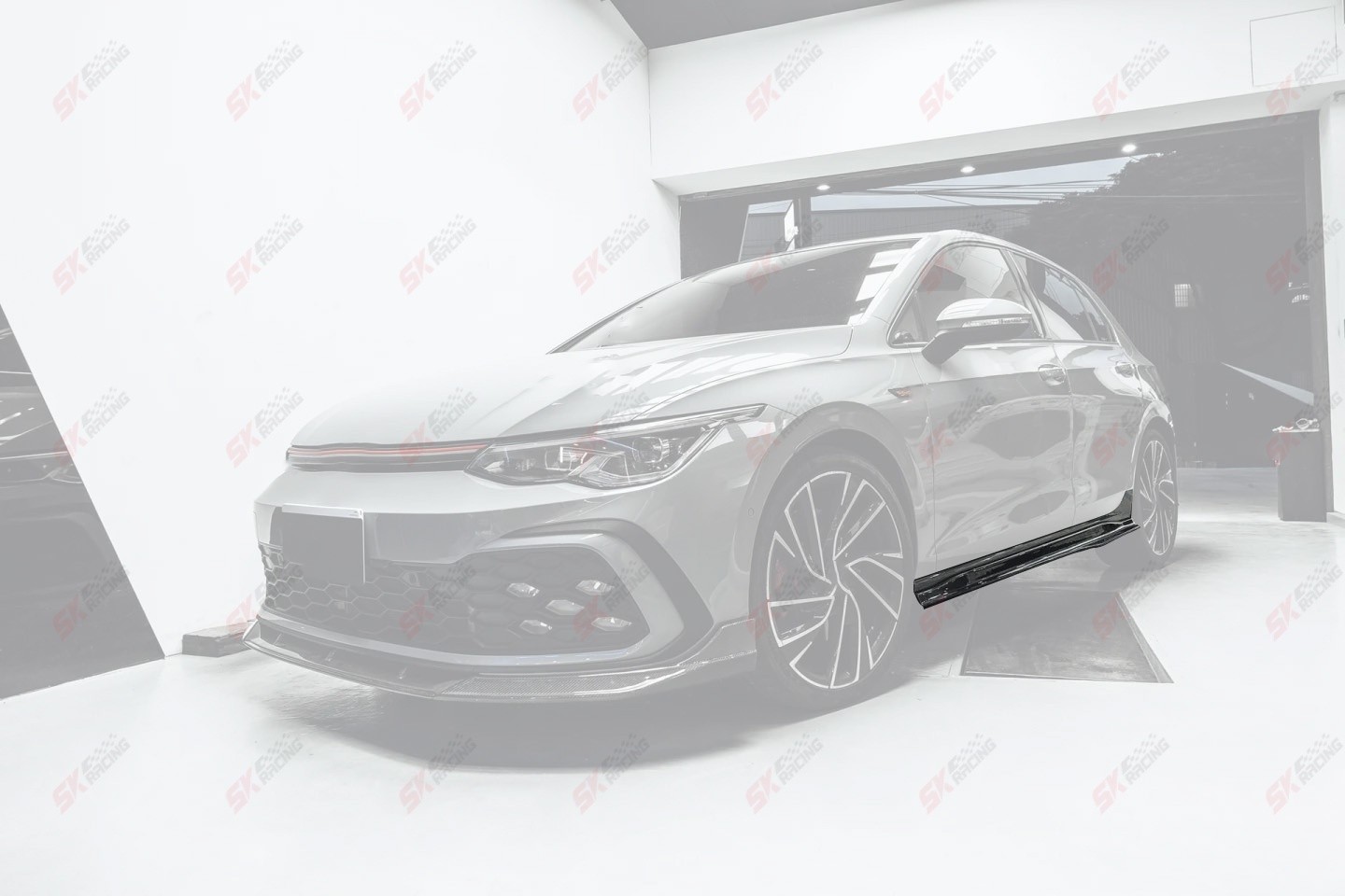 Real Carbon Fiber Side Skirts Bumper Lip Roof Wing Fits For 22-24 Volkswagen GTI