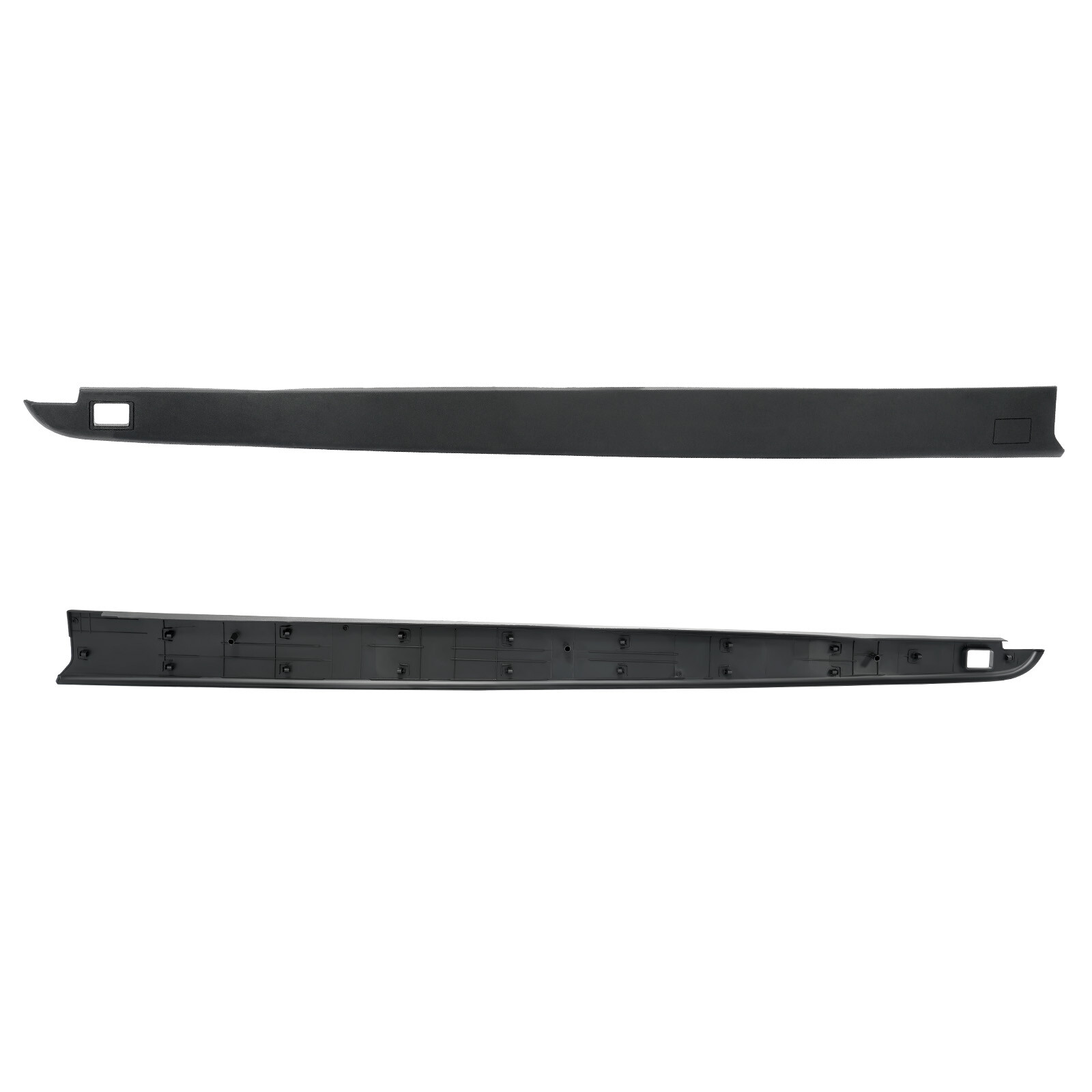 For 2009-2018 Ram 1500 Crew Cab 5.7” Rear Bed Rail Cap Molding Trim 3Pcs