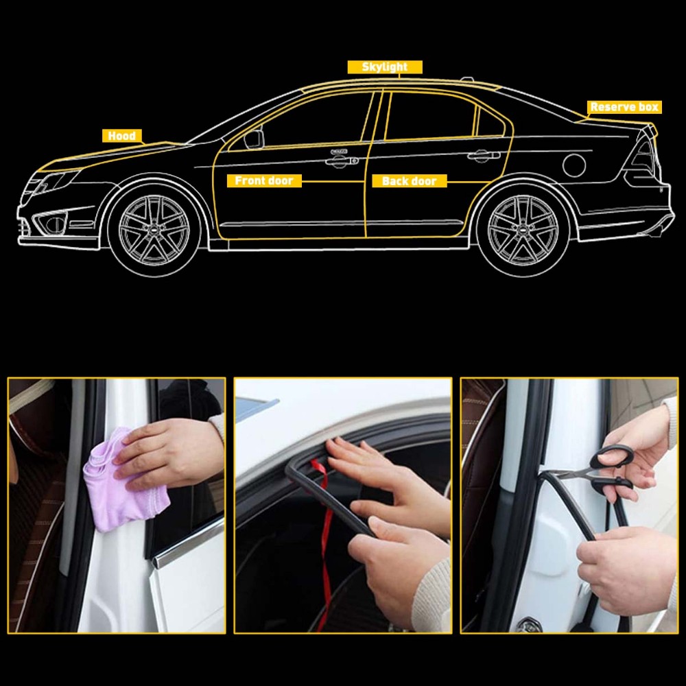 10ft Weather Seal Rubber Strip Car Windshield Trim Edge Molding Protector Guard