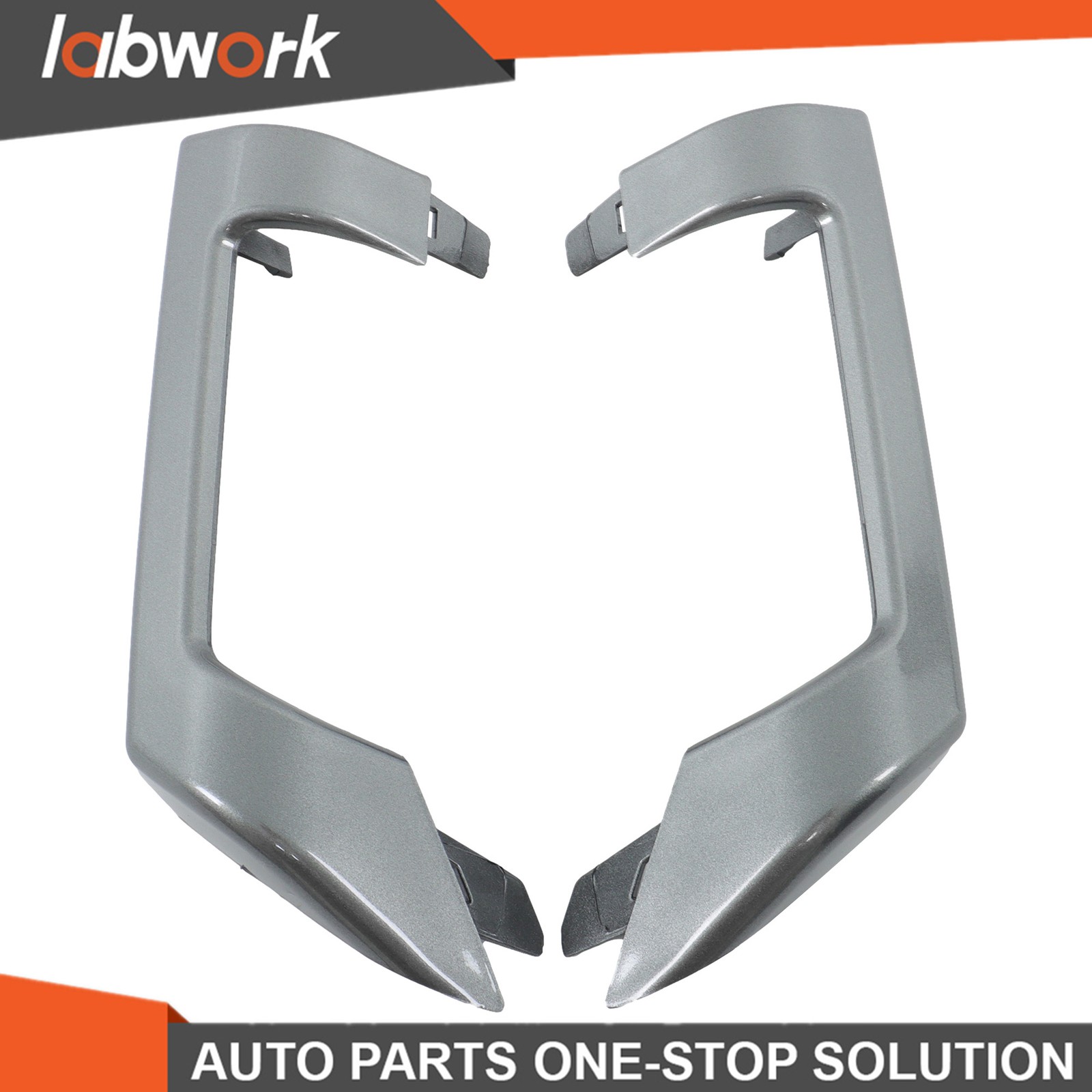 Labwork Front Lower Bumper Cover Molding LH + RH For Nissan Rogue SL 2024 Gray