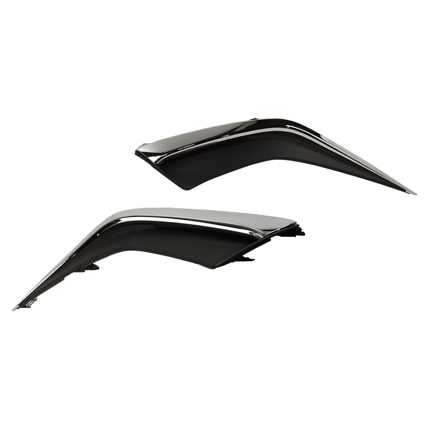 Bumper Face Bar Trims Molding Step Pads Set of 2 Front Driver & Passenger Pair