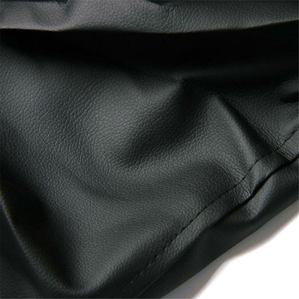 17in Black Leather Spare Tire Tyre Wheel Cover Protector For Trailer RV Camper