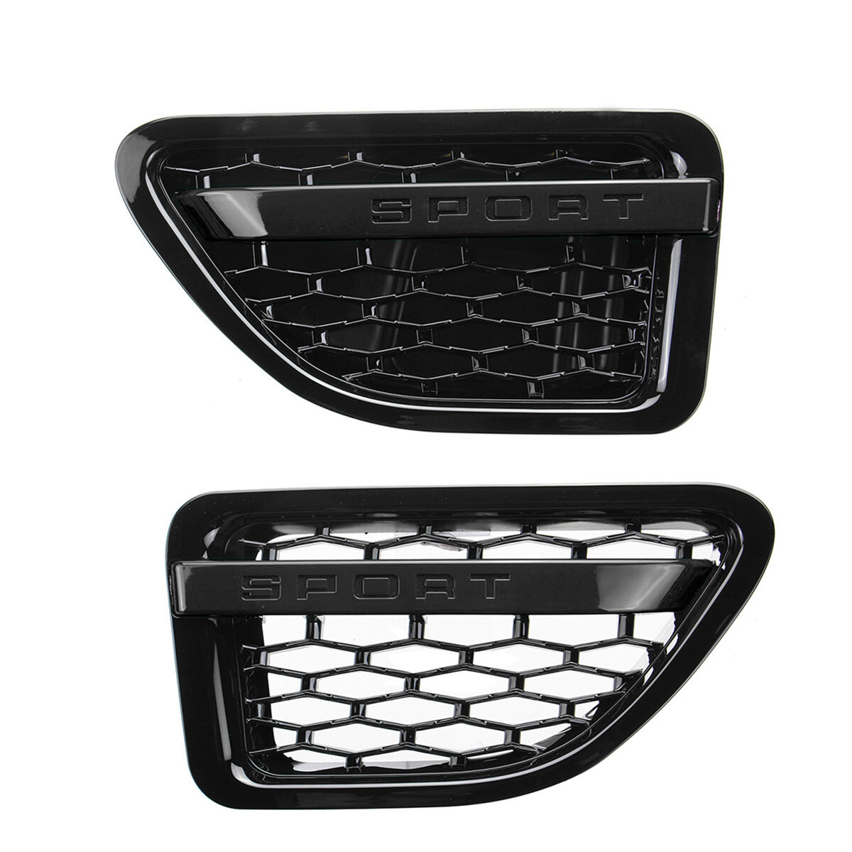 Black SPORT Side Fender Vent Grille Air Intake For 2005-2009 Range Rover Sport