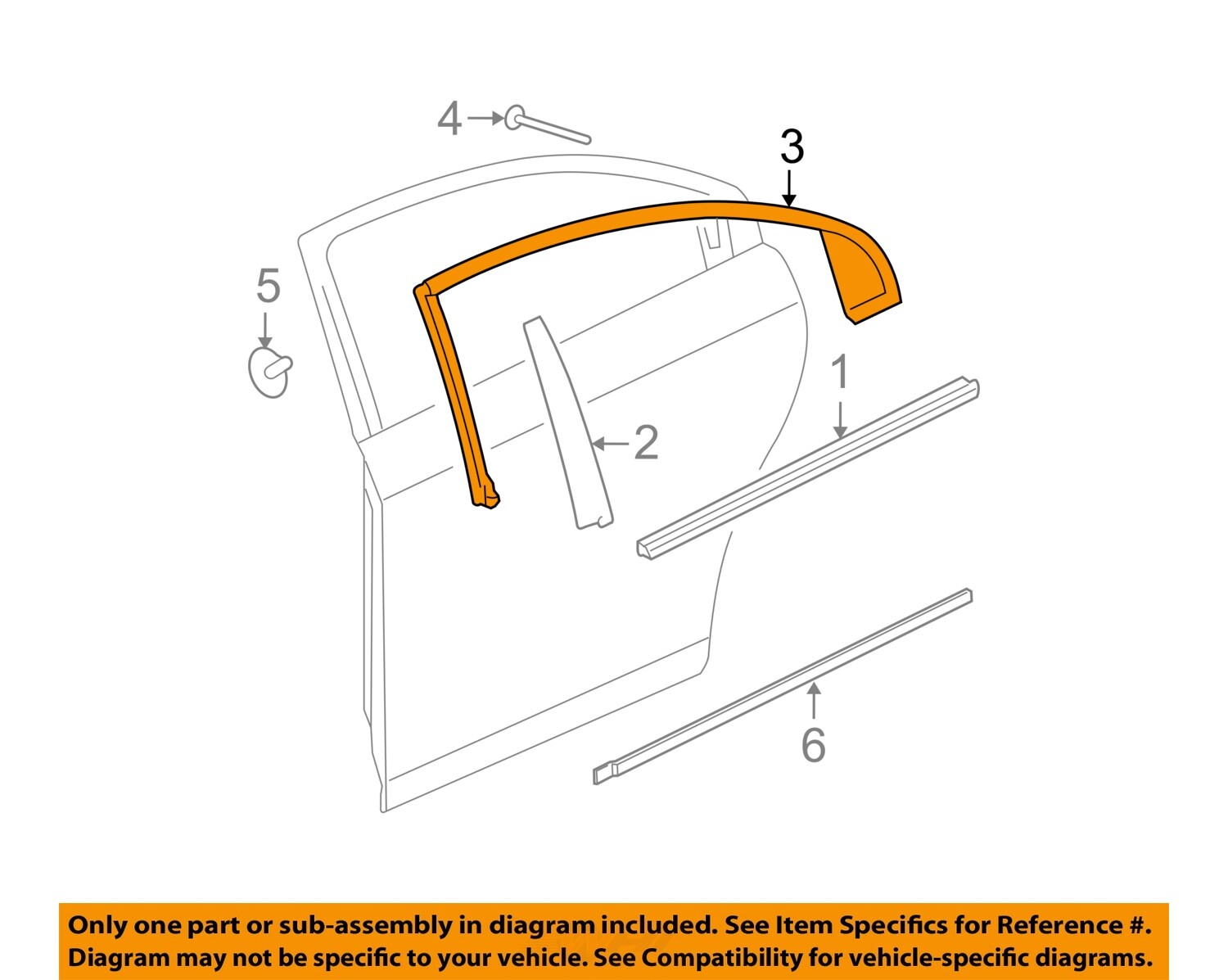 GM OEM 07-09 Aura Rear Door Exterior Trim-Upper Molding 20787836