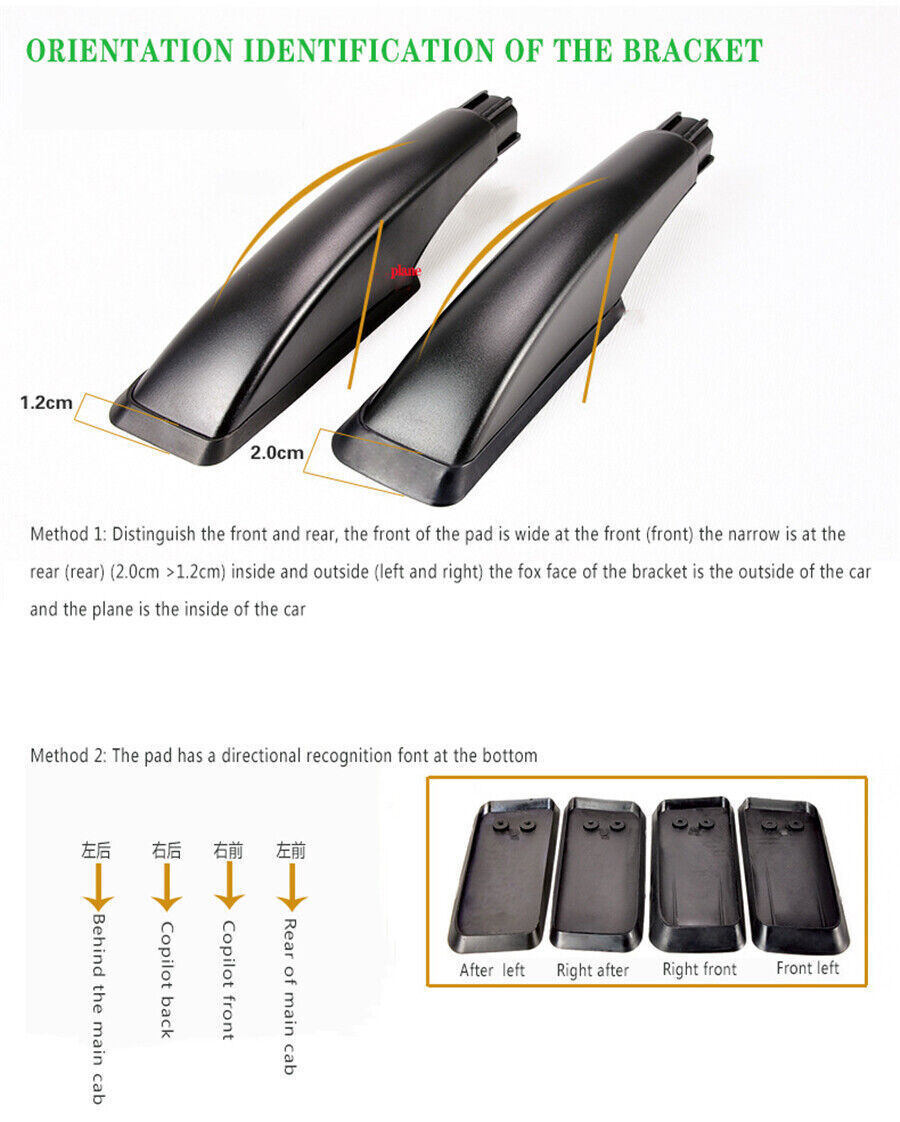 Black Decorative Roof Rack Aluminum Alloy Side Bars Rails For MPV SUV hatchback