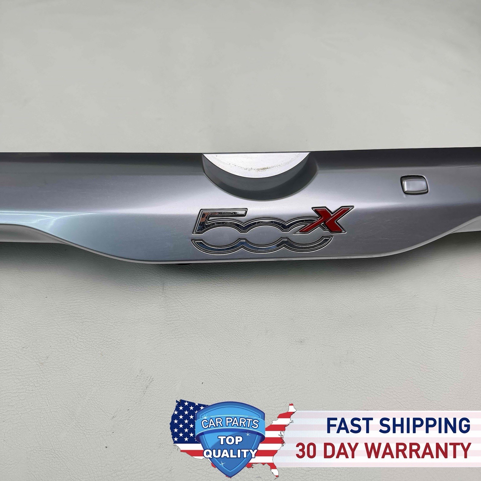 2016-2018 Fiat 500x Rear Trunk Satin Chrome Lid Molding w/ Camera OEM 6QZ04U00AA