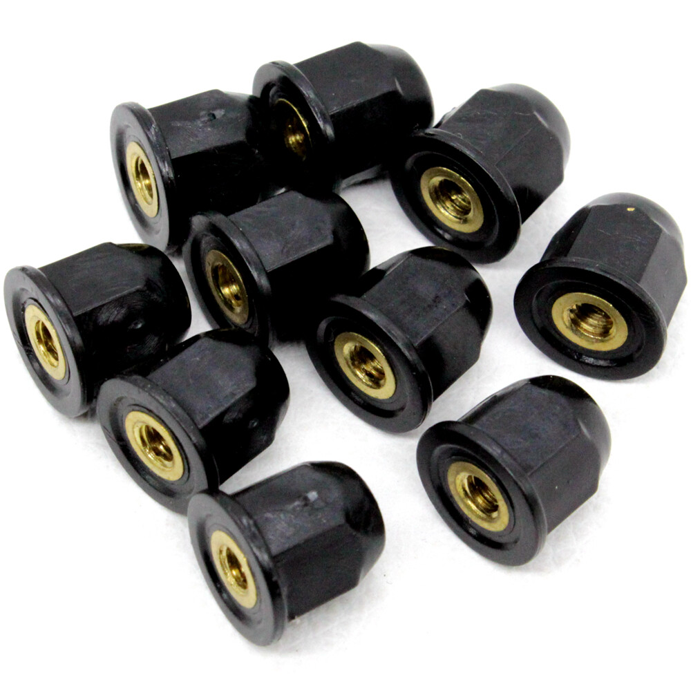 10 Pcs Body Side Molding Nut with Brass Insert M4-0.7 for Honda 75307-SN7-000