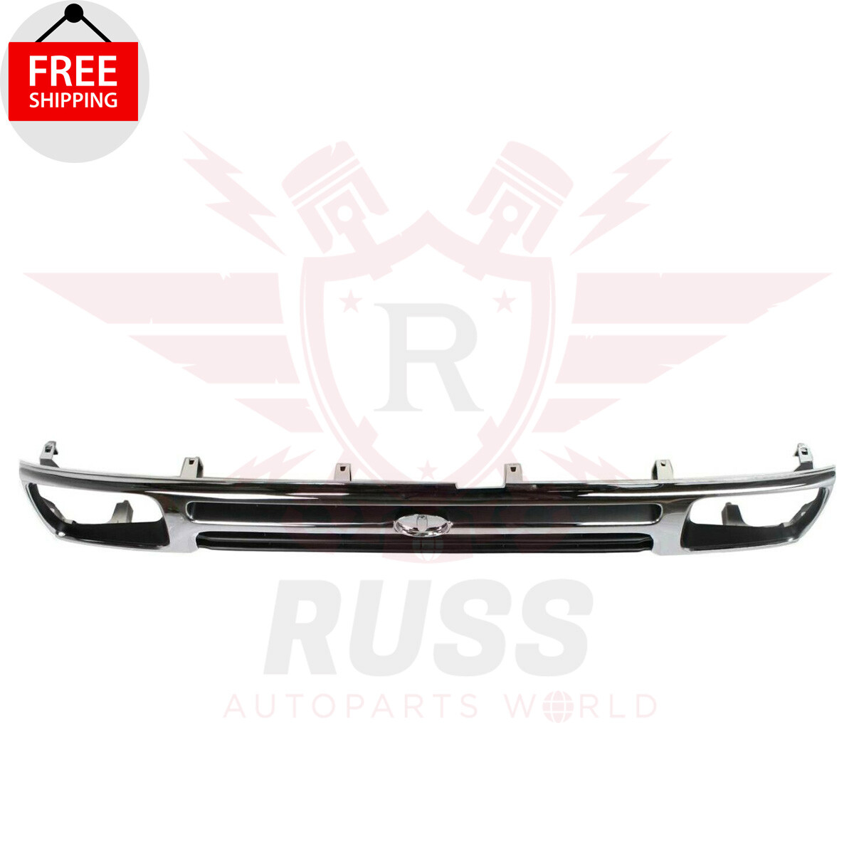 New Grille Chrome Shell w/ Black Insert Fits 1992-1995 TOYOTA PICKUP TO1200128