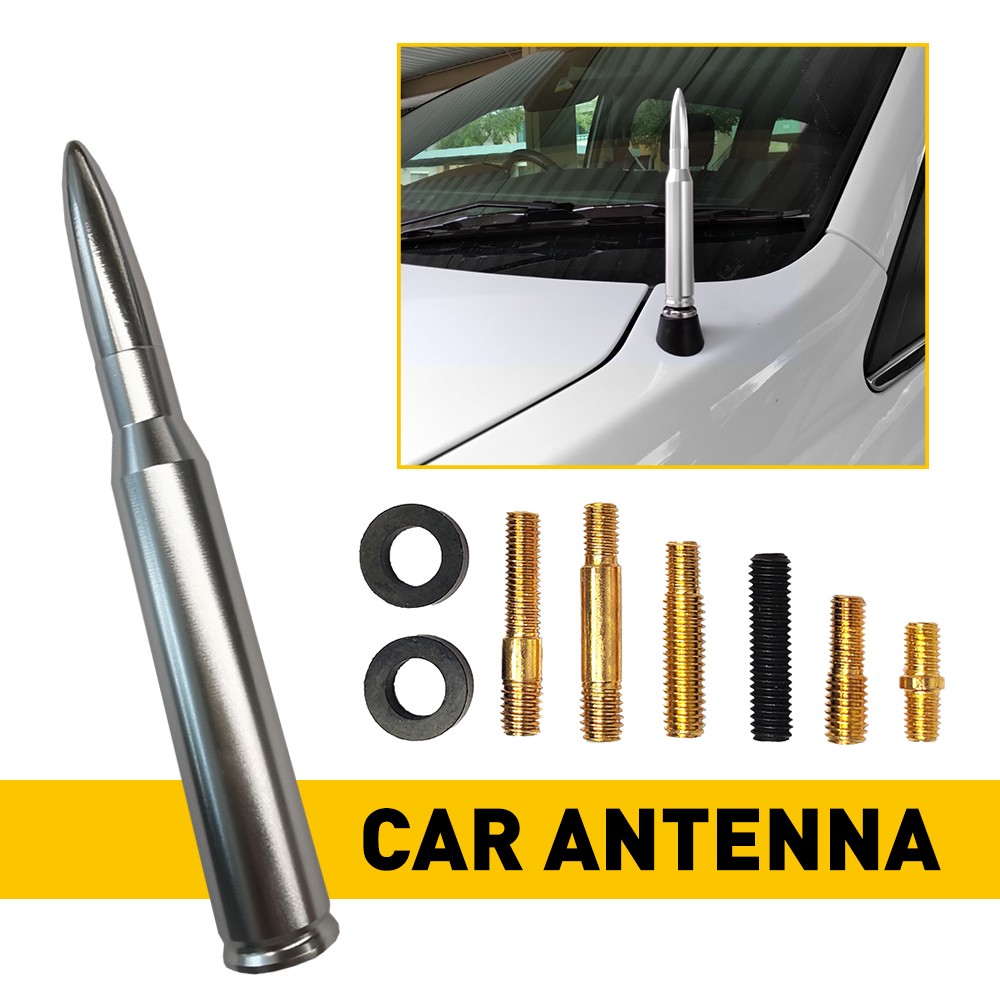 BULLET ANTENNA for DODGE RAM 1500 RAPTOR BRONCO FORD F150 TRUCK 50 CAL CALIBER
