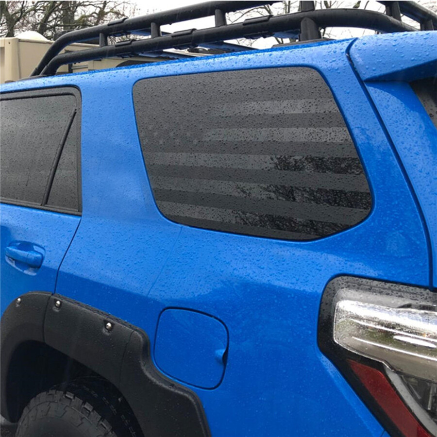 American Flag Window Decal Sticker Matte Black For 2010-2022 Toyota 4Runner US