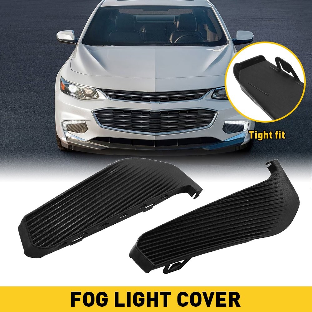 2X & Left Side Right Fog Light Covers GM1038230 For 2016-2018 Chevrolet Malibu W
