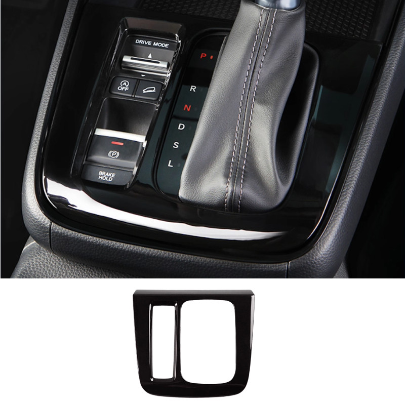 Bright black Console Gear Shift Box Panel Trim For Honda CRV CR-V 2023-2026