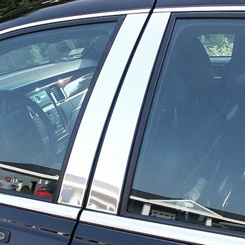 2Pcs Sliver Pillar Posts Window Door Trim Cover For Tesla Model Y 2020 2021 2022