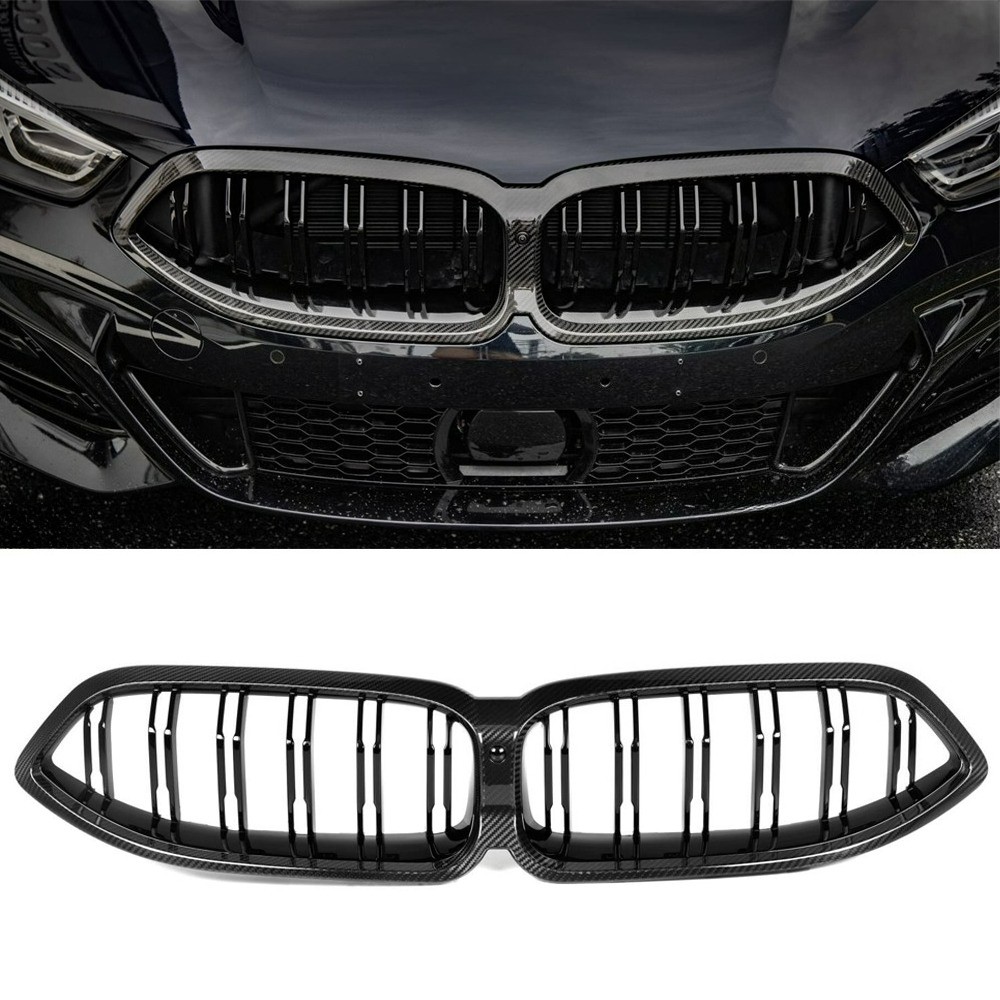 Carbon Fiber Front Grille w/ Camera Hole for BMW G14 G15 G16 840i M850i 2023-26
