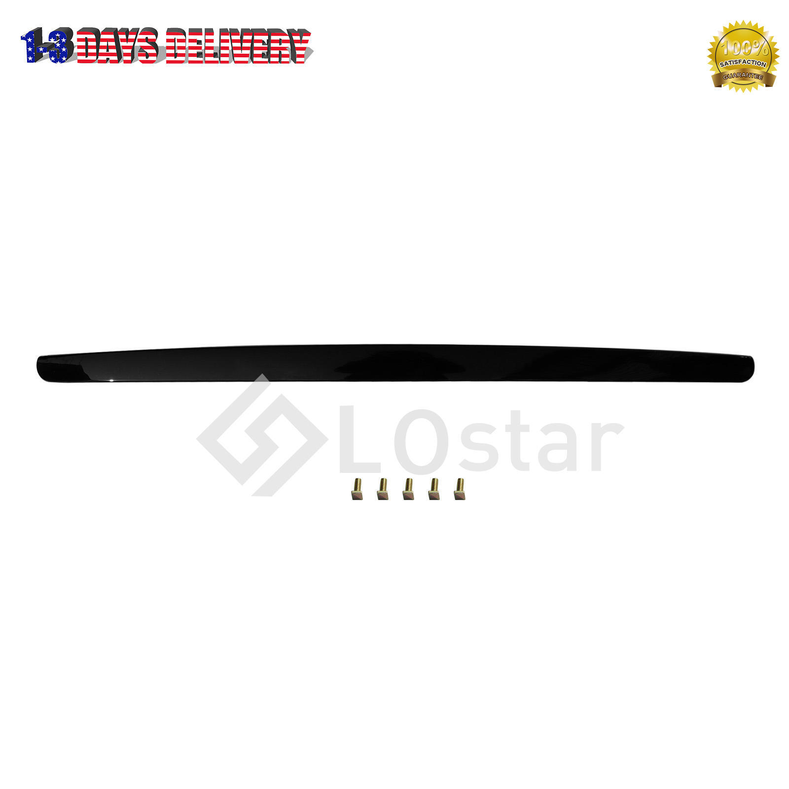 Black Front Hood Molding Trim For 2006-2010 Infiniti M35 M45Gloss 65834-EJ80A
