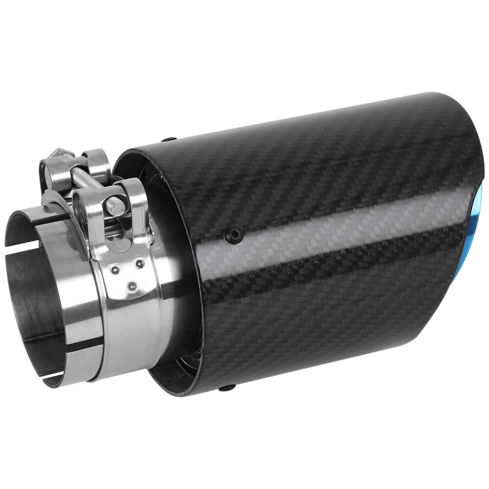 Real Carbon Fiber Exhaust Tip 2.5″In 3.5″ Out Stainless Steel For Toyota Corolla