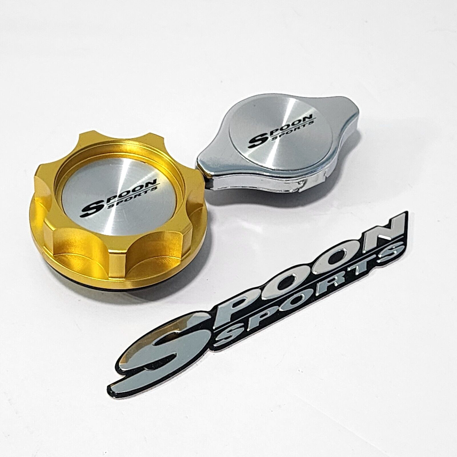 RADIATOR CAP + OIL CAP GOLD FOR INTEGRA RSX SPOON SPORTS CIVIC S2000 SI JDM
