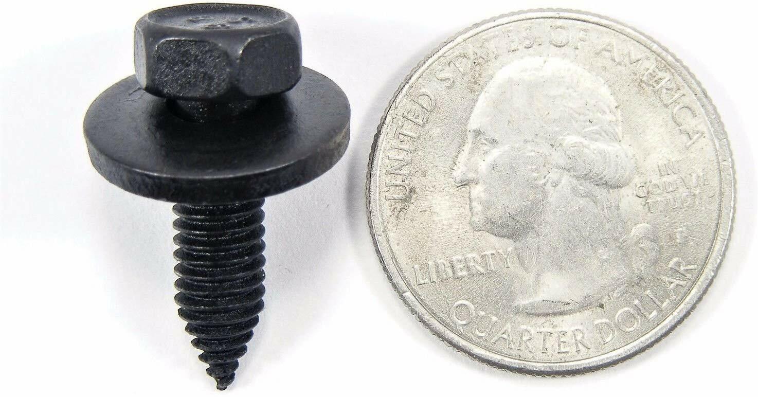 Metric Body Bolts- M6-1.0 x 20mm 10mm Hex 17mm Loose Washer Qty-20 #1893-20AC