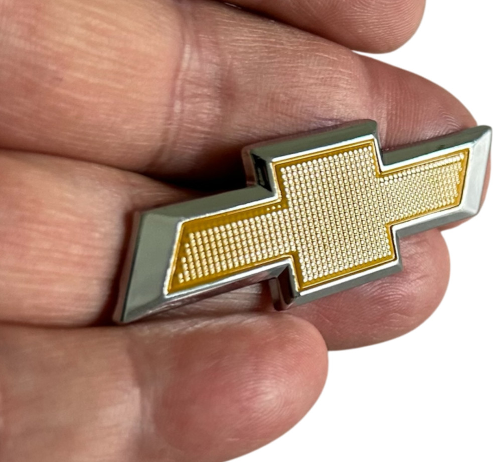 Gold Steering Wheel Bowtie Emblem Chevy Silverado 2014-2024 Logo Badge