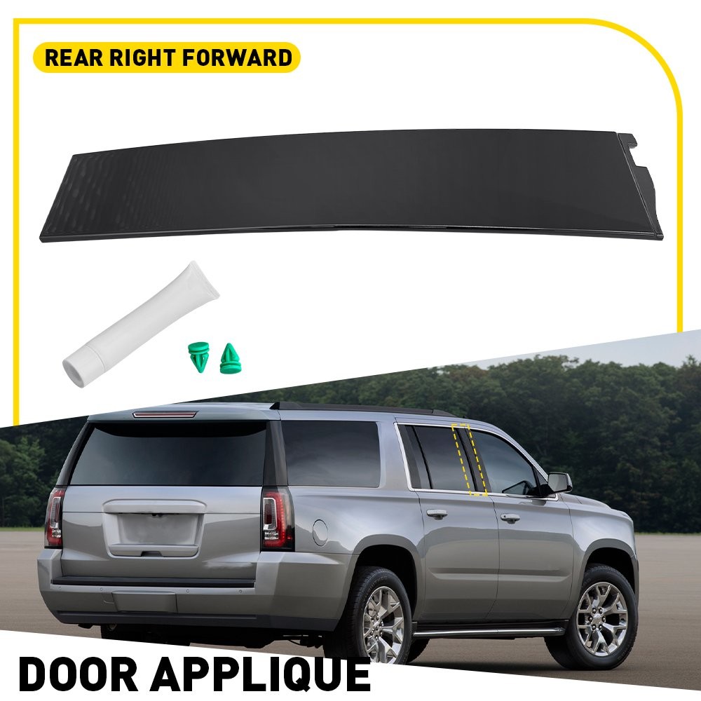 For Chevy Suburban 15-20 Window Door Trim Pillar Post Molding Rear RH Rearward