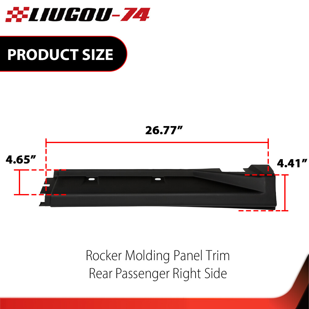 NEW Fit For 2011-2017 Jeep Compass Rear Right Side Rocker Molding Panel Trim