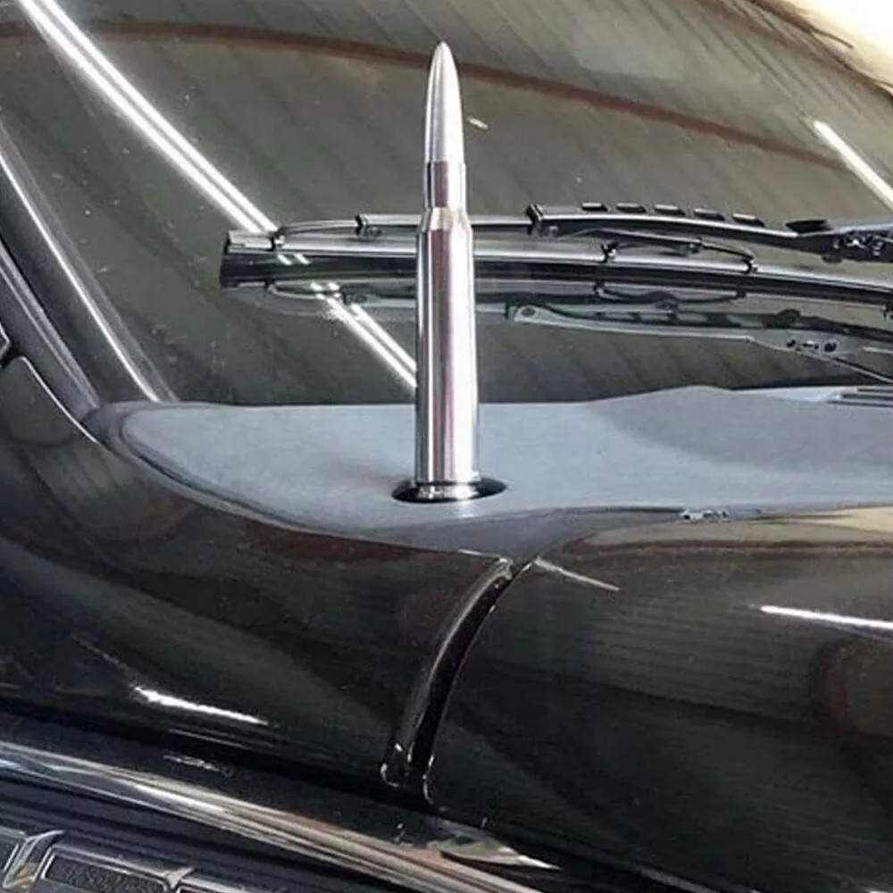 1X BULLET CAR ANTENNA 50 CAL for CHEVROLET SILVERADO 1500/2500/3500/GMC SIERRA