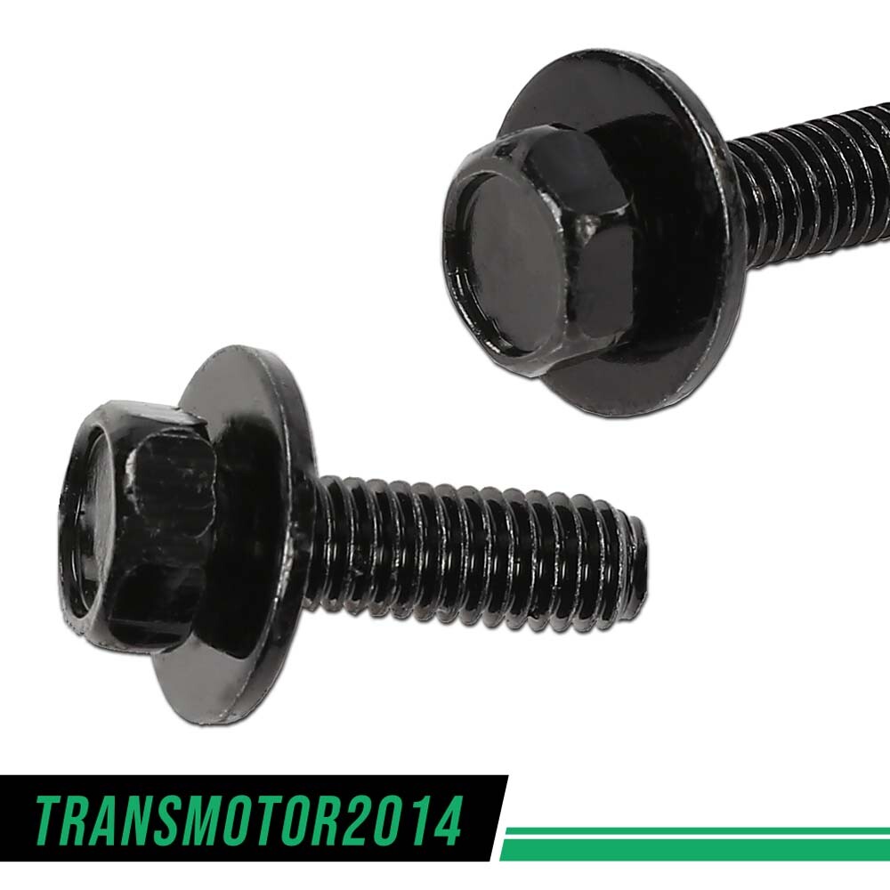 Fit For Honda Body Bolts- M6-1.0 x 20mm Long- 10mm Hex- 17mm Washer- 20 bolts