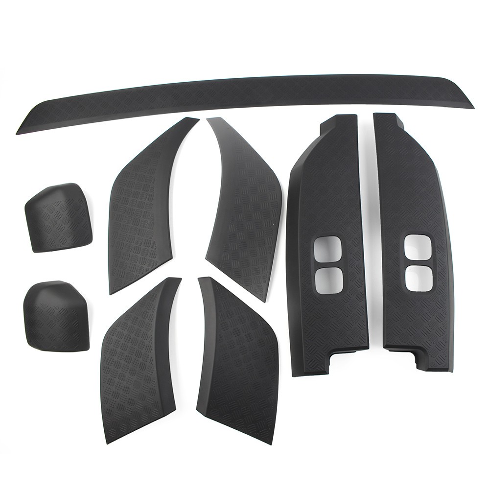 9x For Land Rover Defender 90 110 2020-2023 Matte Black Side Moulding Body Kits