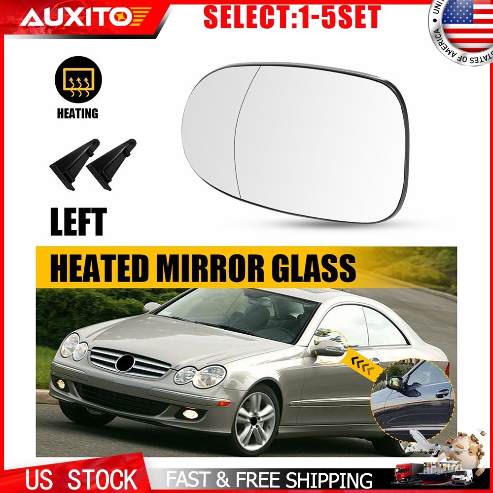 Heated Mirror Glass Driver Side for Mercedes CLK350 CLK550 CLK63 AMG 03-09 1-5X
