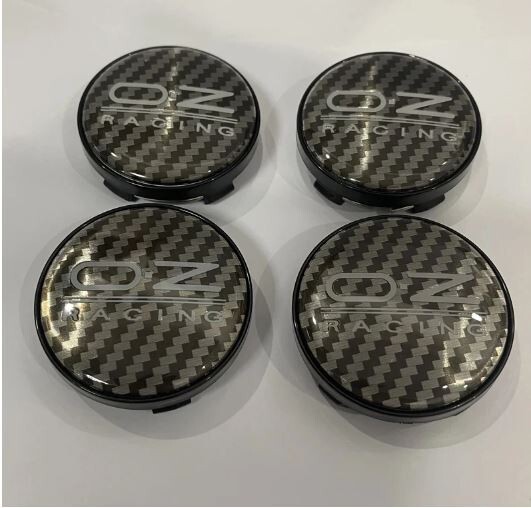 4pcs 60 mm suitable for OZ Racing Black Carbon Alloy Wheel Center Caps Hub Caps