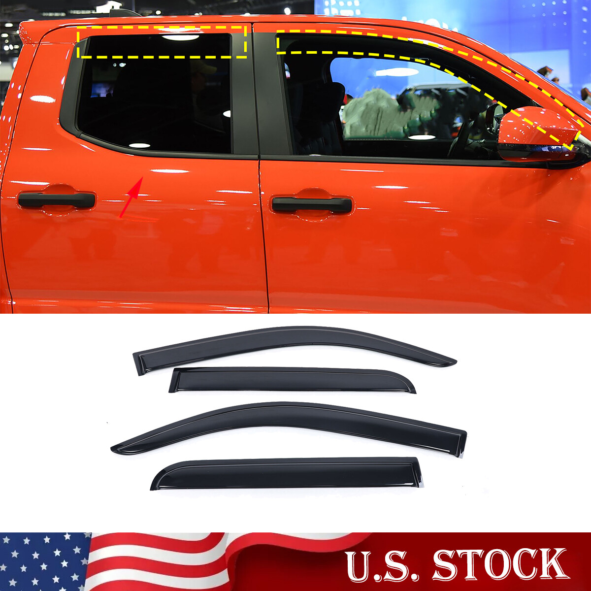 Weather Shields Window Visor Accessories Teal For Toyota Tacoma 2024+