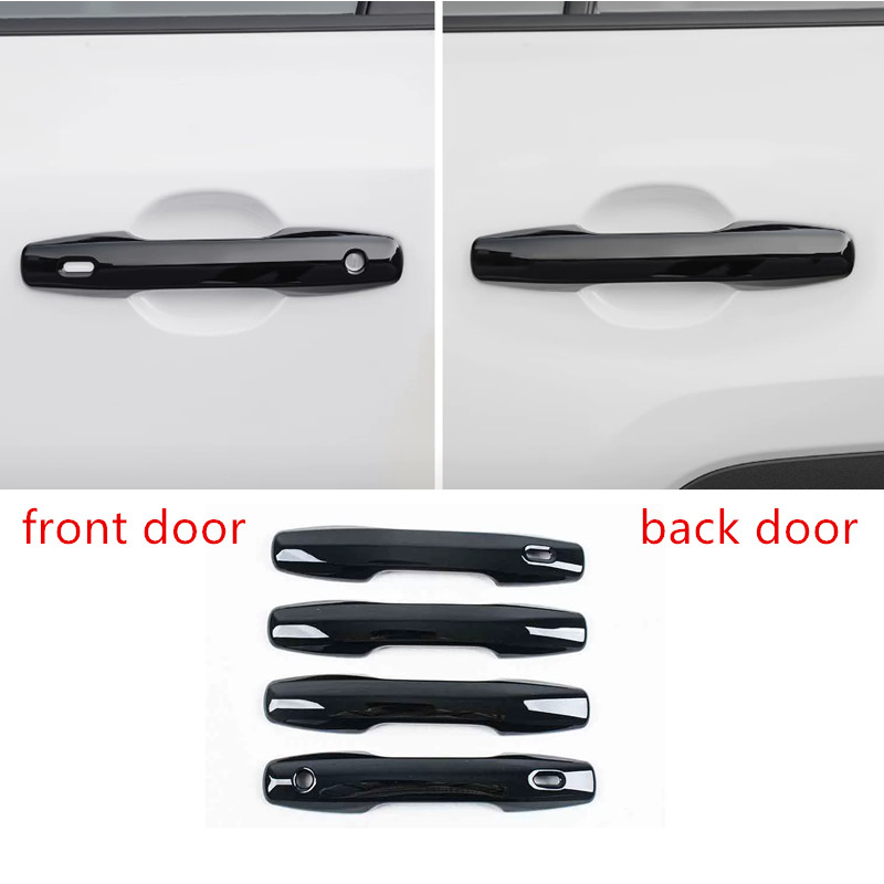 Bright black Door Handles Cover Trim 4pcs For Toyota RAV4 2026