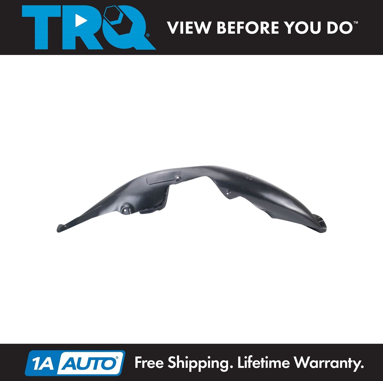 TRQ Front Left Inner Fender Liner Black For 2019-2020 Hyundai Elantra HY1248184