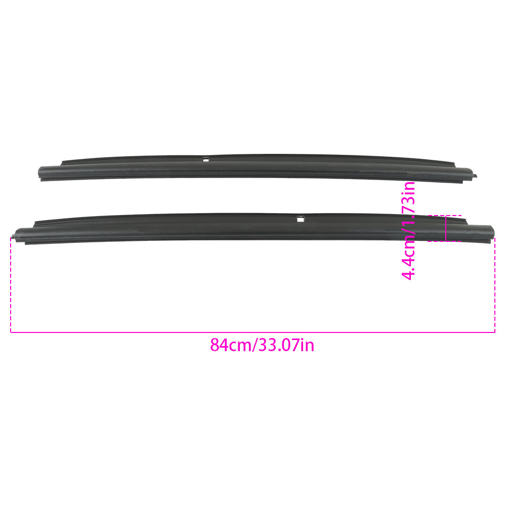 Set Front Outer Door Window Belt Weatherstrip For 1999-2007 GMC Silverado Sierra