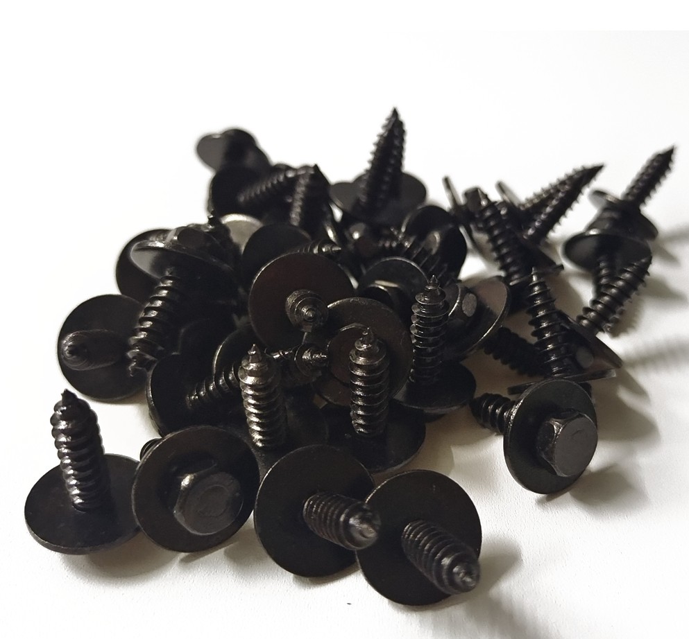 Pratical Screw Body Fender Bumper Retainer Clips Gasket Fastener Kit Metal 50PCS