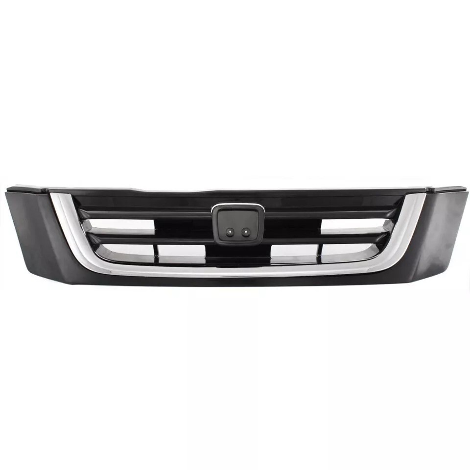 For 1997-2001 HONDA CR-V Front Bumper Upper Grille with Chrome Molding HO1200152