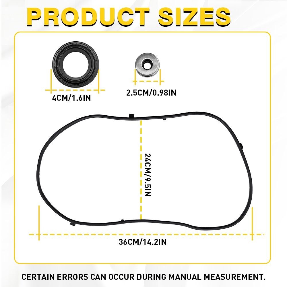 Valve Cover Gasket Kit Fits 2004-2008 Acura TL 2003-2009 MDX 3.2L 3.5L V6 1-3X