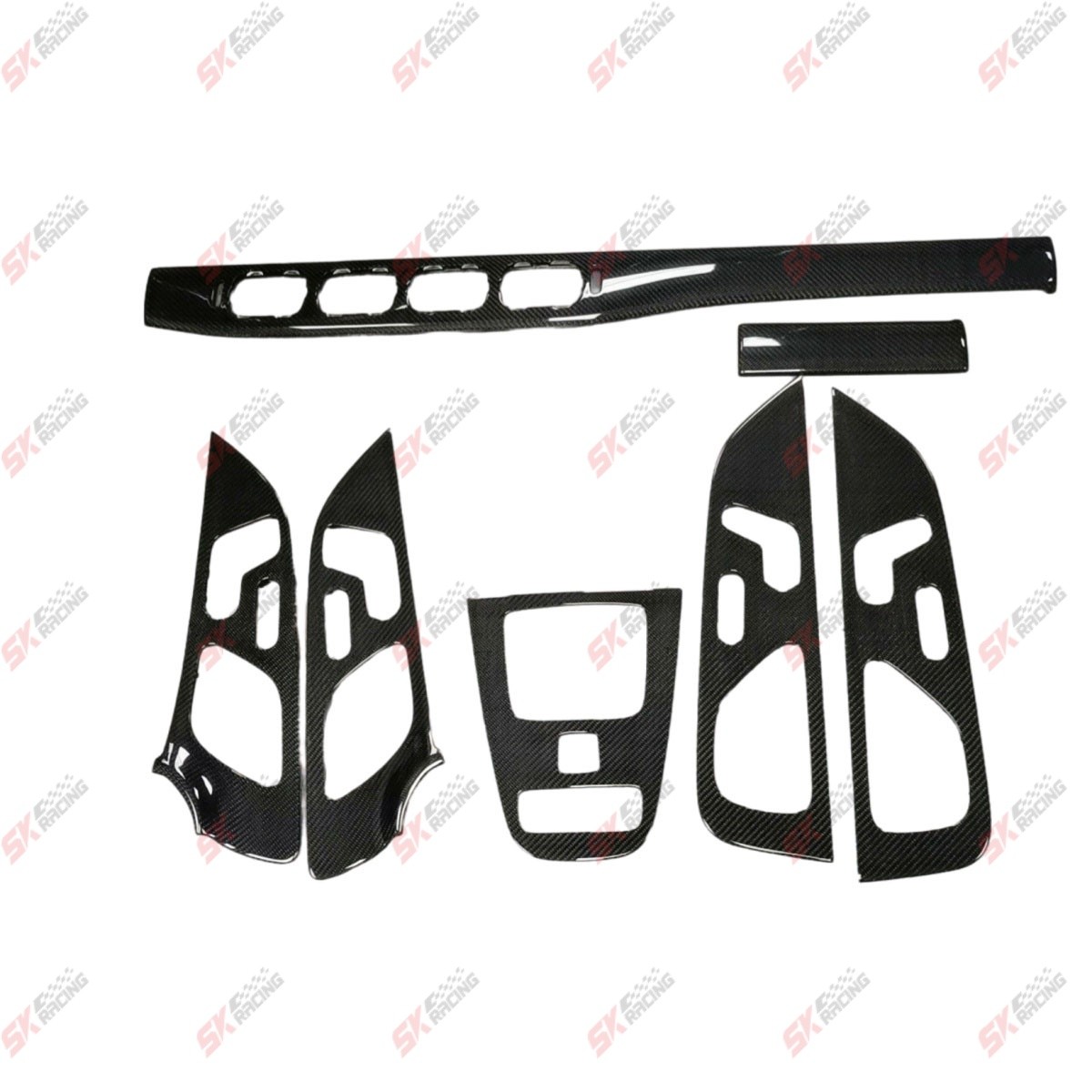 For Benz S-Class GLS450 580 GLS63 AMG 20-26 Dry Carbon Fiber Car Inner Trim Kits