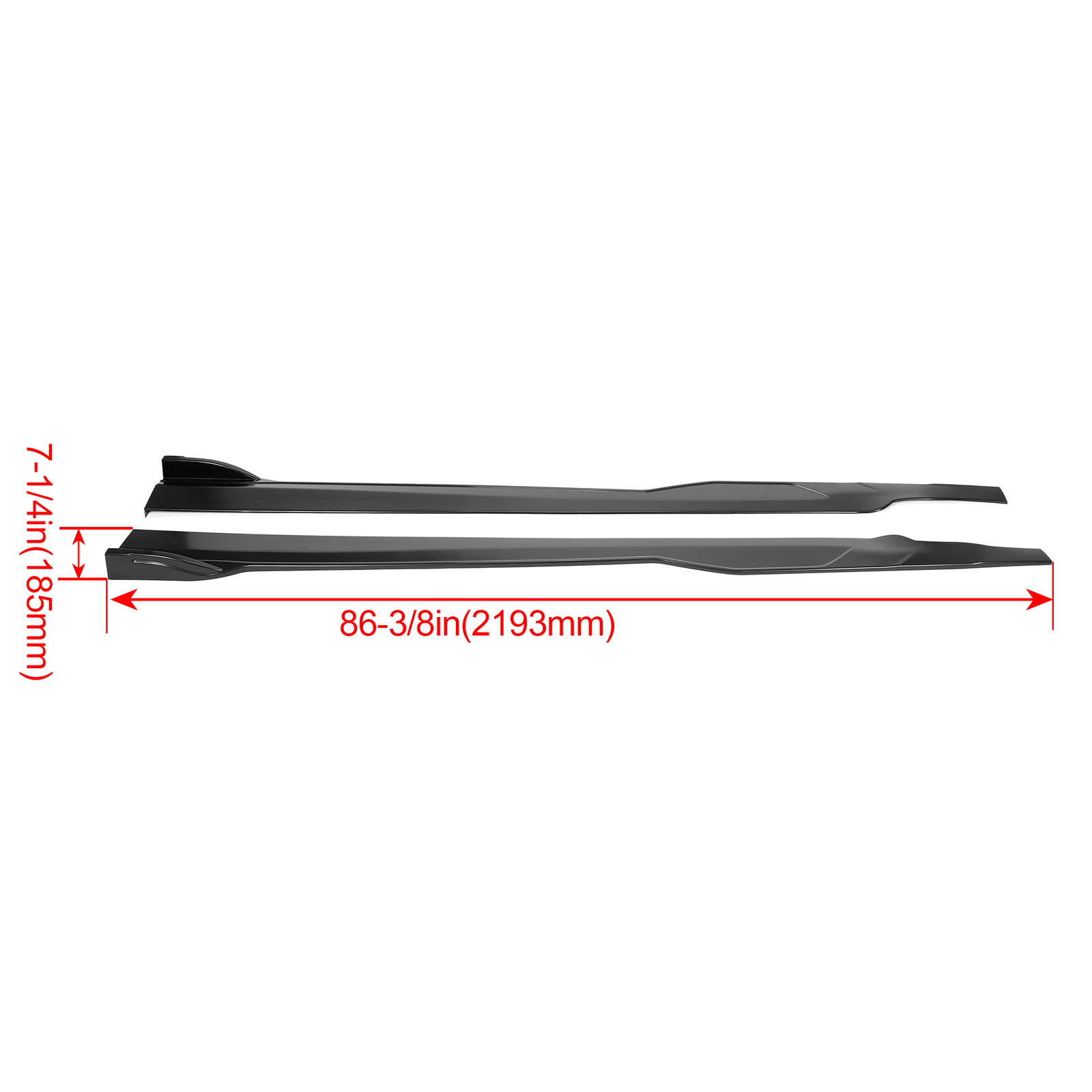 Side Skirt Rocker Panels Body Kit For Dodge Charger SRT 15-23 Extension Splitter